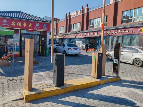 Aktueller Firmenfall über E40Pro Barrier Gate for Street-side Commercial Parking Lot