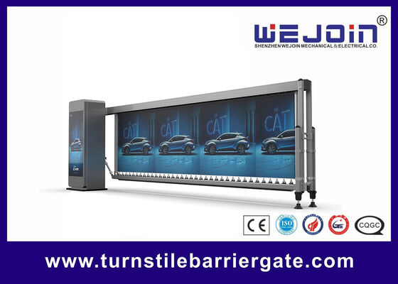 Qualität  Intelligent barrier gate Advertising boom barrier 4.1 meters 3.5meters 4~8 seconds for car park barrier system Fabrik