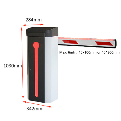 Gerader Arm-automatische Boom-Sperren-Tor-Verkehrs-Sperre LED für Parkplatz