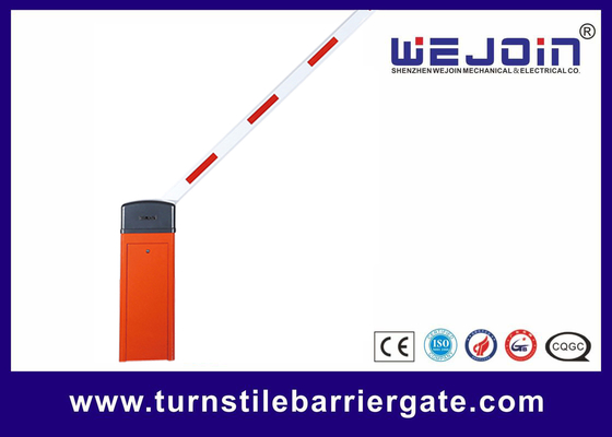 Zugriffskontrolle Rot Farbe 6m Geradearm Barriere Tor DC24V Bürstenloser Motor