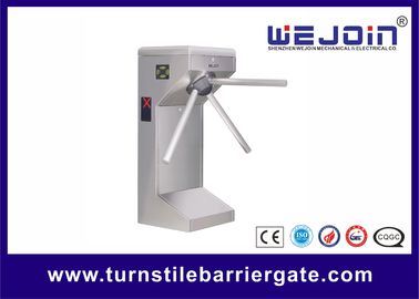 Stativ-Drehkreuztor des Edelstahls 304 der automatischen Fußgängerzugriffskontrolltaille hohes mit RFID-Karte/-fingerabdruck gelesen
